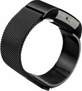 RVS zwart kleurig metalen milanese loop bandje voor de Fitbit Charge 2