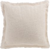 Kussen | katoen | wit | 45x45x (h)4 cm