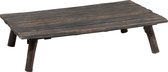 Salontafel | hout | grijs | 120.5x65.5x (h)32 cm