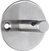 Alco AL-2847 Wandgarderobe Zilver 1 Haak Incl. Bevestigingsmateriaal