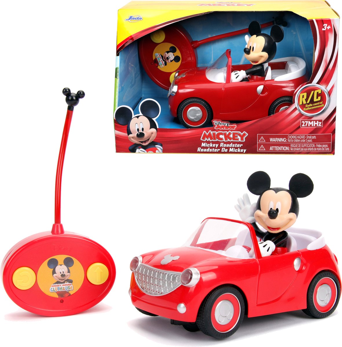 JADA Toys Disney RC Mickie Roadster 19cm 24. GHz Bestuurbare auto