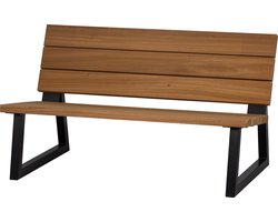 WOOOD Banco Tuinbank - Hout/Metaal - Naturel - 78x132x82