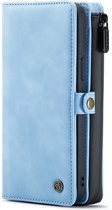Casemania Hoesje Geschikt voor Apple iPhone 13 Pro Sky Blue - Luxe 2 in 1 Portemonnee Book Case met Extra Vakken