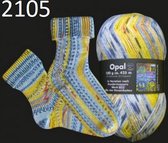 Opal Hundertwasser - Die Vier Einsamkeiten 2105, sokkenwol 100 gram