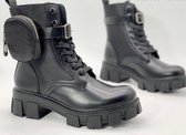 Biker boots leger kisten Maat 38