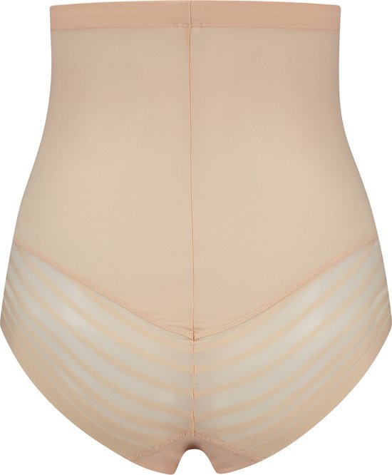 Bye Bra Powermesh Culotte Taille Haute, Beige, M