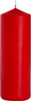 Stompkaars set - Rood - Ø80 x 250mm - 3 stuks - Ronde Kaars