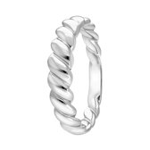 Zilveren ring twisted