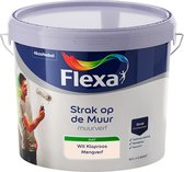 Flexa Strak op de Muur Muurverf - Mat - Mengkleur - Wit Klaproos - 10 liter