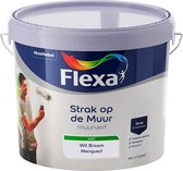 Flexa Strak op de Muur Muurverf - Mat - Mengkleur - Wit Braam - 10 liter