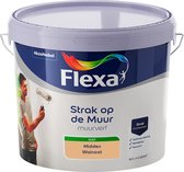 Flexa Strak op de Muur Muurverf - Mat - Mengkleur - Midden Walnoot - 10 liter
