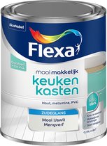 Flexa Mooi Makkelijk Verf - Keukenkasten - Mengkleur - Mooi IJswit - Mooi Makkelijk - 750 ml