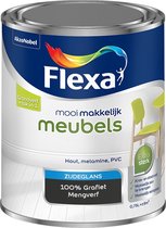 Flexa Mooi Makkelijk Verf - Meubels - Mengkleur - 100% Grafiet - 750 ml