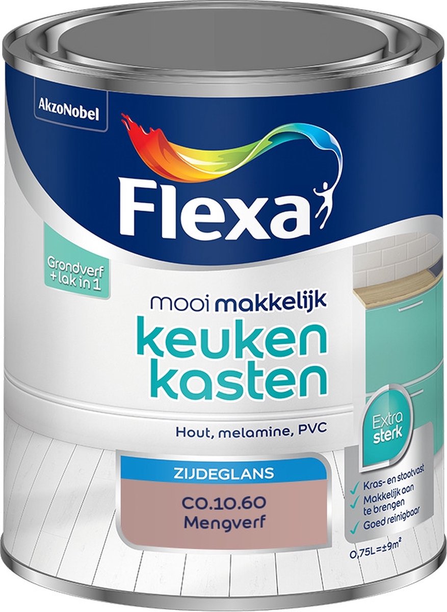 Flexa Mooi Makkelijk Verf - Keukenkasten - Mengkleur - C0.10.60 - 750 ml