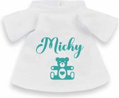 Slingeraap met naam - Knuffel - Mintgroen - baby cadeau