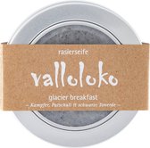 VALLOLOKO - GLACIER Ontbijt scheren Zeep - Kamfer, Patchouli & Black Clay