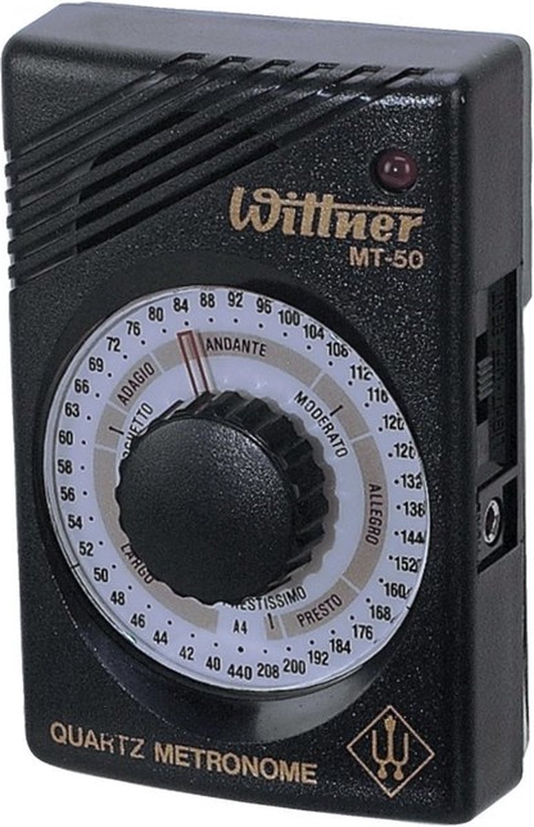 Wittner metronoom MT-50 - quartz - 40-208 beats - incl. oortelefoon - met standaard