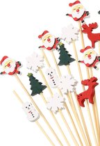 cocktailprikkers lang Kerst cocktailprikkertjes sandwich sticks 12 stuks