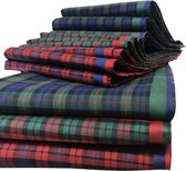 JEMIDI Dameszakdoeken 100% katoen - 30 x 30 cm - In verschillende kleuren - Set van 12 - Herbruikbare zakdoeken voor volwassenen