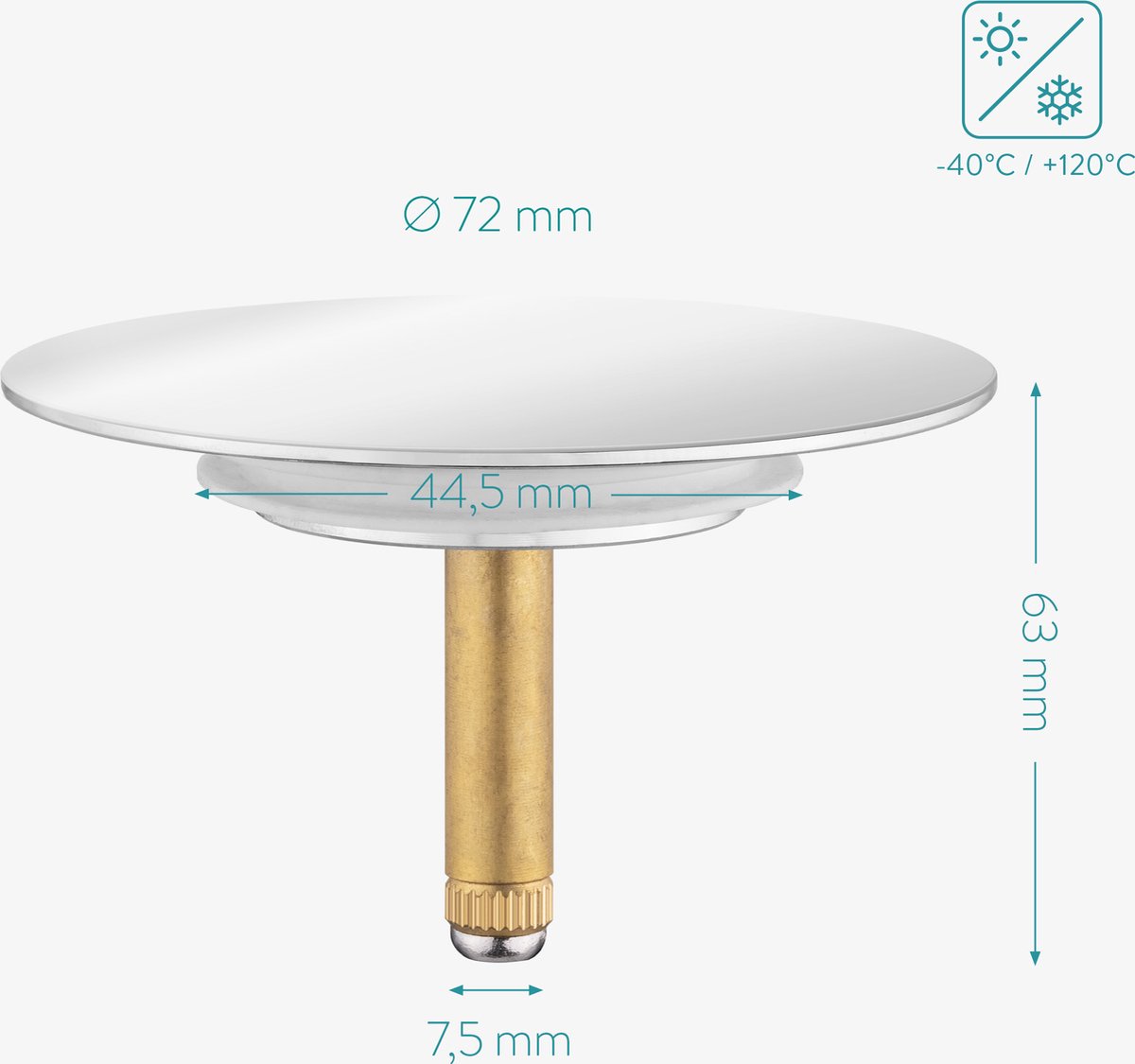 4 Stuks Gootsteen Plug Universele Bad Plug Keuken Gootsteen Plug Vervanging Gootsteen Bad Plug met Ketting Afvoer Stopper Bad Plug Vervanging Bad Plug Opknoping Ontwerp Badkamer Accessoire Afvoer