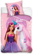 Dekbedovertrek Barbie Unicorn - 140x200 cm
