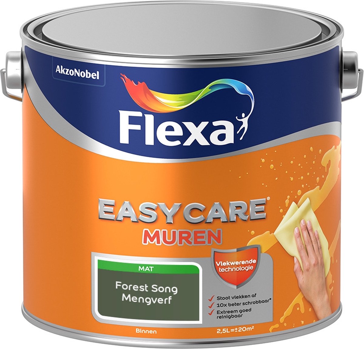 Flexa Easycare Muurverf - Mat - Mengkleur - Forest Song - 2,5 liter