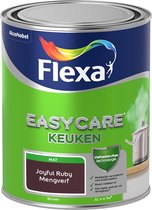 Flexa Easycare Muurverf - Keuken - Mat - Mengkleur - Joyful Ruby - 1 liter