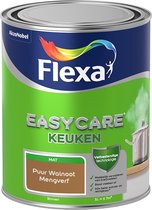 Flexa Easycare Muurverf - Keuken - Mat - Mengkleur - Puur Walnoot - 1 liter
