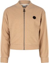 Indian Blue meiden bomber vest met rib Tan Sand