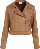 Cassis Dames Perfectojasje in suèdine - Jas - Maat 44