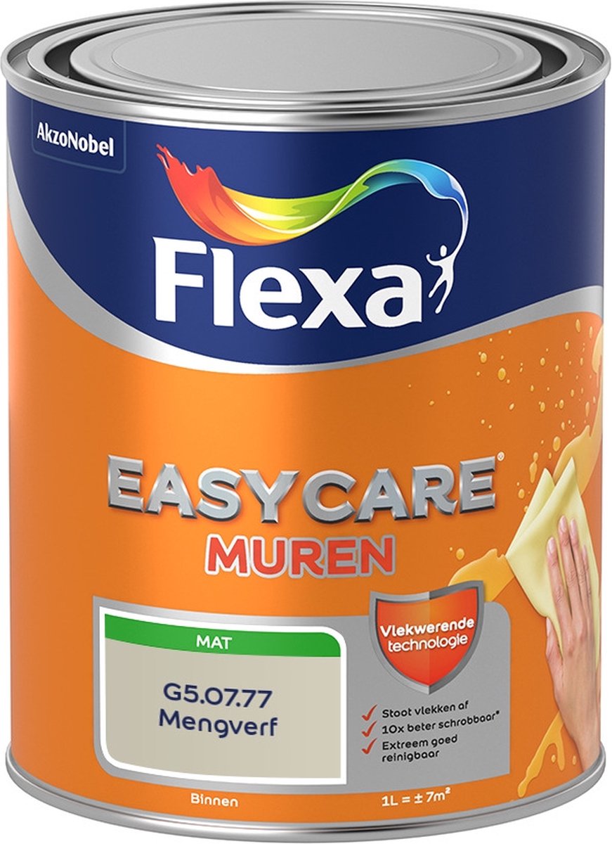 Flexa Easycare Muurverf - Mat - Mengkleur - G5.07.77 - 1 liter