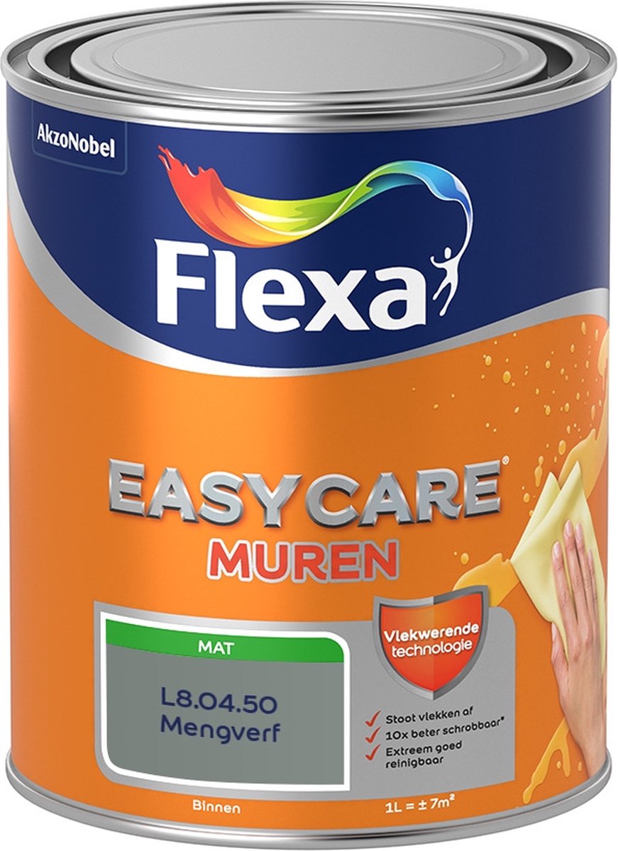Flexa Easycare Muurverf - Mat - Mengkleur - L8.04.50 - 1 liter