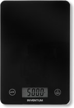 Inventum WS305B - Digitale precisie keukenweegschaal - Tot 5 kg - Tarrafunctie - Zwart glas