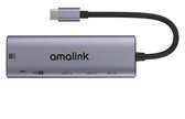 Amalink - USB-C naar Dual HDMI docking station (AL-95126) - 2x 4K HMI - 2x USB 2.0 - 1x USB 1.0