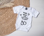 Romper | Aanzoek Papa wil je met mijn mama trouwen? Maat 80