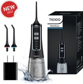 TIGIOO - Waterflosser - Monddouche - Draadloos & Oplaadbaar - Zwart 300ml