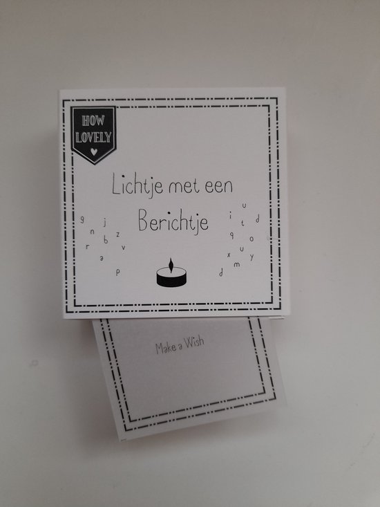 Foto: Lichtje met een berichtje