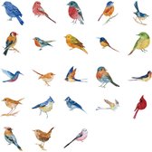 stickers Vogeltjes decoratie washi 45 stuks