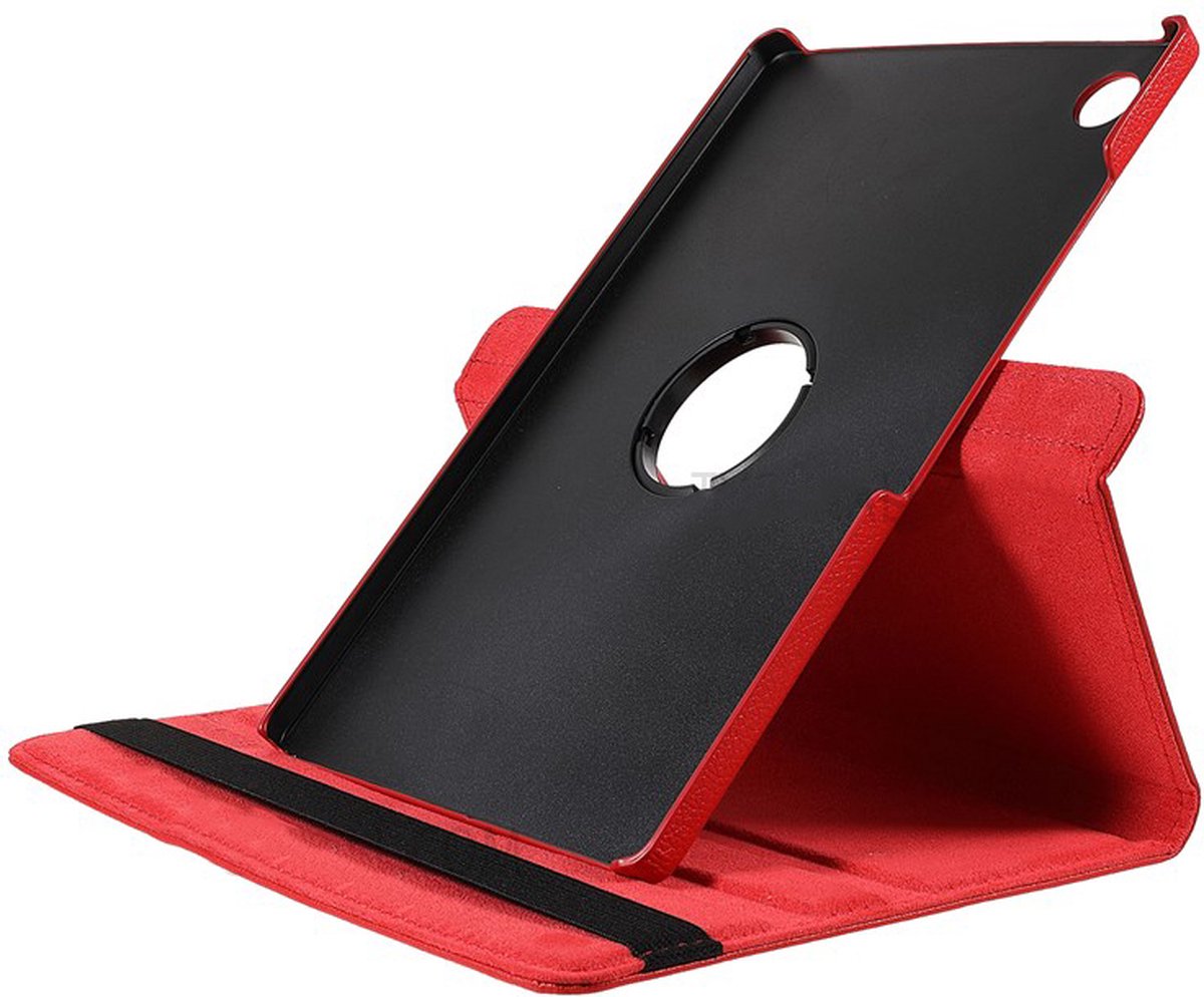 BixB Samsung Galaxy Tab A8 (2021) hoes - Samsung Tab A8 10.5 inch 2021 hoes draaibaar - Rood