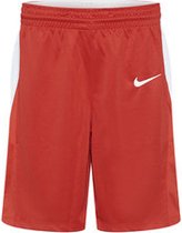 Nike team basketball stock short junior rood wit NT0202657, maat 128
