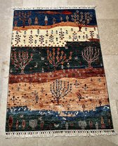 The Curious-Turks Tapijt-Handgemaakt-%100 wol- Multicolor patroon- 125x172 cm