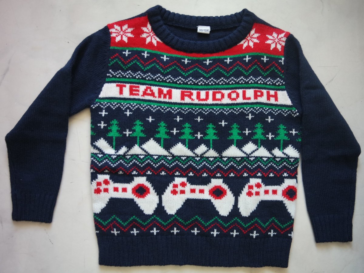 Kersttrui Team Rudolph Maat 98104