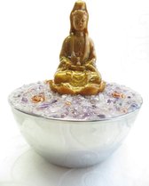 Orgone / orgonite / orgoniet  Buster kwan yin gouden driehoek seleniet