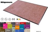 Wash & Clean vloerkleed / entree mat, droogloop, ook voor professioneel gebruik,  kleur "Taupe" machine wasbaar 30°, 150 cm x 90 cm.