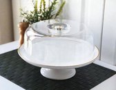 Steengoed/Stoneware taartplateau met stolp Ø 28,5cm