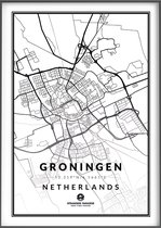 Citymap Groningen - Stadsposters 21x30