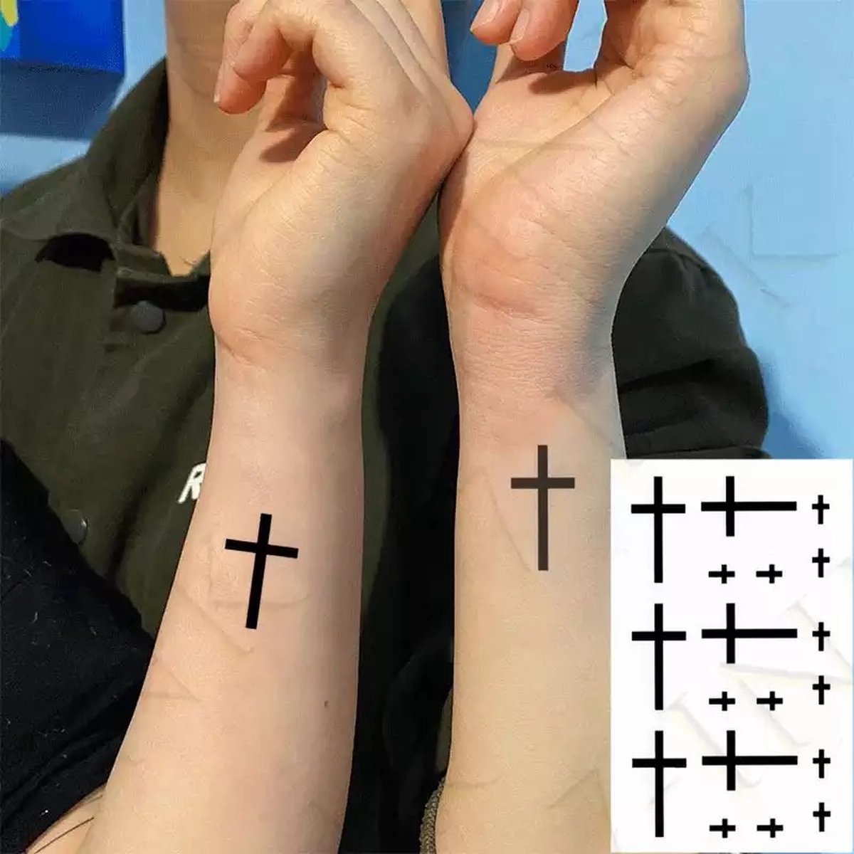 Tatouage Croix De Vie Poignet Tatouage Croix Jésus | Beau faux tatouage | Tatouage Moyen-Orient |  Tatouages... | bol.com