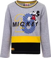 Longsleeve Mickey Mouse grijs multi color 122/128 (8A)