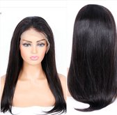 Braziliaanse Remy pruik 24 inch - kleur donkerbruine pruiken - menselijke haren - real human hair 13x4 lace front wig
