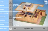 Bouwplaat Egyptisch woonhuis schaal 1:87